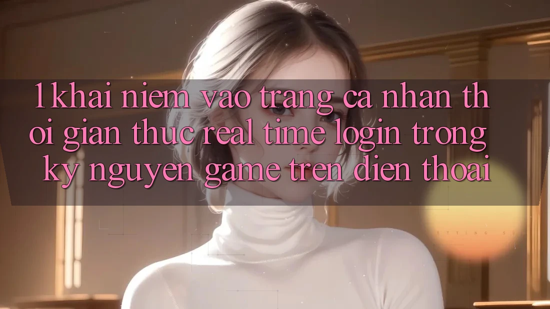 1. Khái Niệm Vào trang cá nhân Thời Gian Thực (Real-Time Login) Trong Kỷ Nguyên Game trên điện thoại 1. Khái Niệm Vào trang cá nhân Thời Gian Thực (Real-Time Login) Trong Kỷ Nguyên Game trên điện thoại
