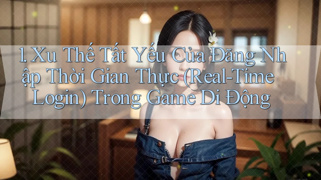 1. Xu Thế Tất Yếu Của Đăng Nhập Thời Gian Thực (Real-Time Login) Trong Game Di Động 1. Xu Thế Tất Yếu Của Đăng Nhập Thời Gian Thực (Real-Time Login) Trong Game Di Động