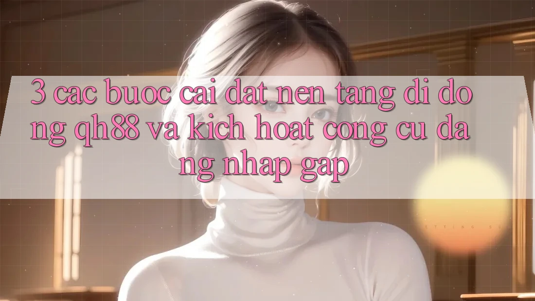 3. Các bước Cài đặt Nền tảng di động QH88 Và Kích Hoạt Công cụ Đăng Nhập Gấp 3. Các bước Cài đặt Nền tảng di động QH88 Và Kích Hoạt Công cụ Đăng Nhập Gấp