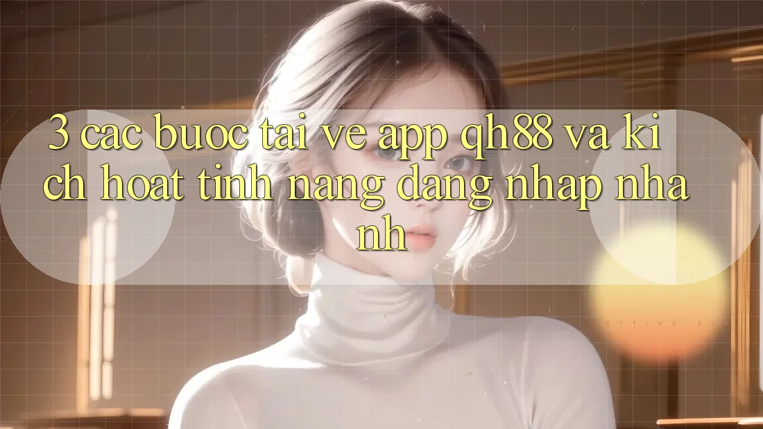 3. Các bước Tải về App QH88 Và Kích Hoạt Tính Năng Đăng Nhập Nhanh 3. Các bước Tải về App QH88 Và Kích Hoạt Tính Năng Đăng Nhập Nhanh