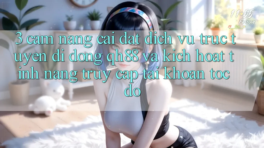 3. Cẩm nang Cài đặt Dịch vụ trực tuyến di động QH88 Và Kích Hoạt Tính Năng Truy cập tài khoản Tốc độ 3. Cẩm nang Cài đặt Dịch vụ trực tuyến di động QH88 Và Kích Hoạt Tính Năng Truy cập tài khoản Tốc độ