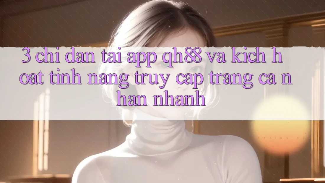 3. Chỉ dẫn Tải App QH88 Và Kích Hoạt Tính Năng Truy cập trang cá nhân Nhanh