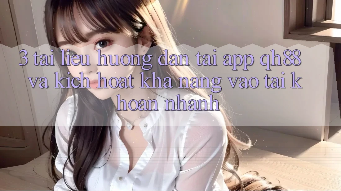 3. Tài liệu hướng dẫn Tải App QH88 Và Kích Hoạt Khả năng Vào tài khoản Nhanh