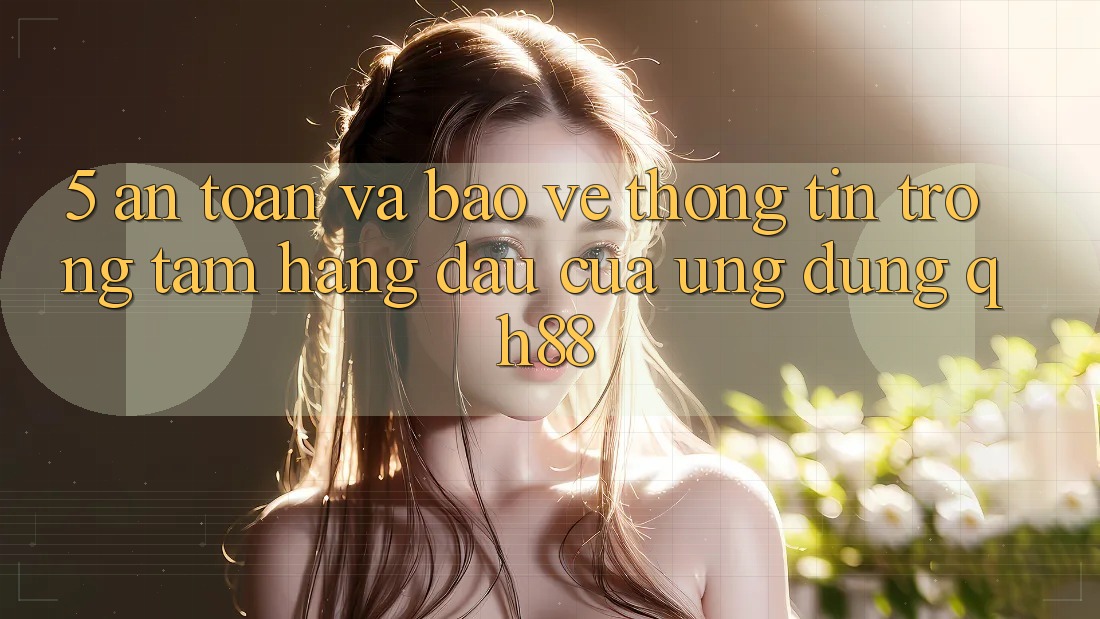 5. An Toàn Và Bảo vệ thông tin: Trọng Tâm Hàng Đầu Của Ứng Dụng QH88 5. An Toàn Và Bảo vệ thông tin: Trọng Tâm Hàng Đầu Của Ứng Dụng QH88