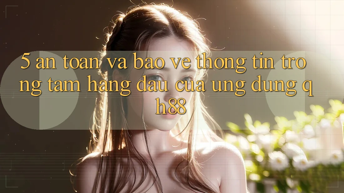 5. An Toàn Và Bảo vệ thông tin: Trọng Tâm Hàng Đầu Của Ứng Dụng QH88 5. An Toàn Và Bảo vệ thông tin: Trọng Tâm Hàng Đầu Của Ứng Dụng QH88