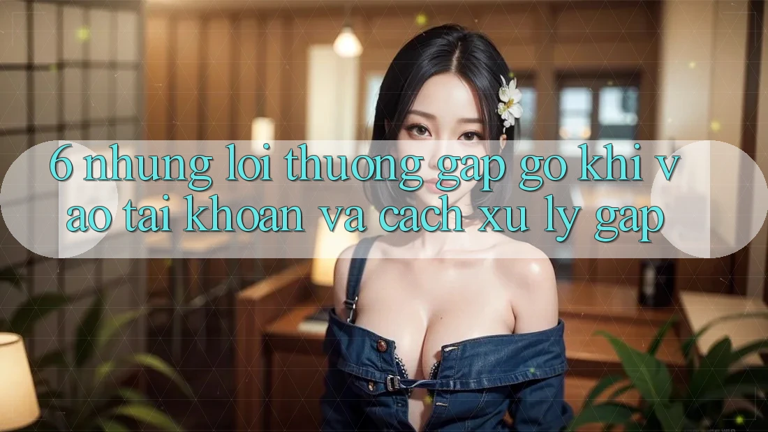 6. Những Lỗi Thường Gặp gỡ Khi Vào tài khoản Và Cách Xử Lý Gấp 6. Những Lỗi Thường Gặp gỡ Khi Vào tài khoản Và Cách Xử Lý Gấp
