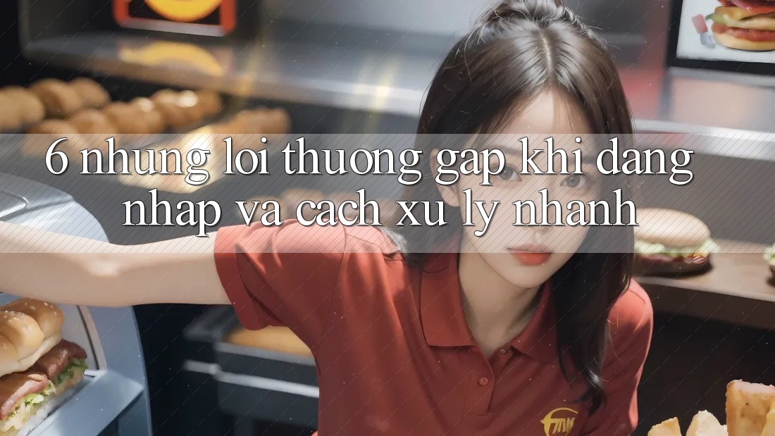 6. Những Lỗi Thường Gặp Khi Đăng Nhập Và Cách Xử Lý Nhanh 6. Những Lỗi Thường Gặp Khi Đăng Nhập Và Cách Xử Lý Nhanh