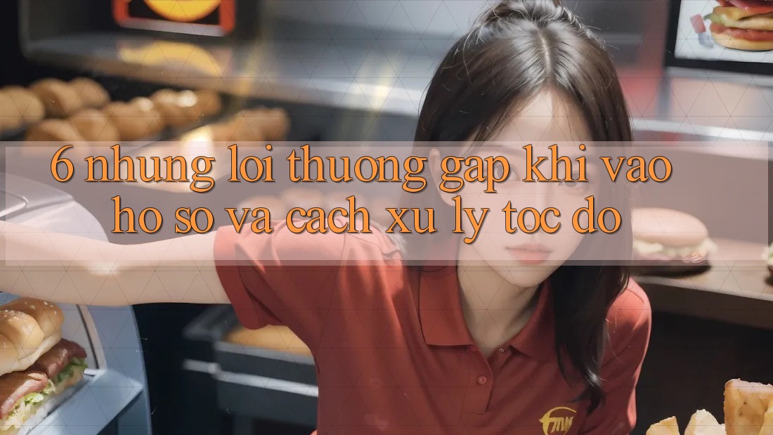 6. Những Lỗi Thường Gặp Khi Vào hồ sơ Và Cách Xử Lý Tốc độ 6. Những Lỗi Thường Gặp Khi Vào hồ sơ Và Cách Xử Lý Tốc độ