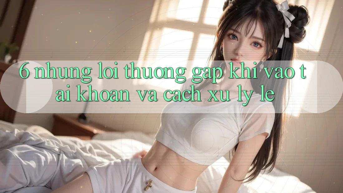6. Những Lỗi Thường Gặp Khi Vào tài khoản Và Cách Xử Lý Lẹ 6. Những Lỗi Thường Gặp Khi Vào tài khoản Và Cách Xử Lý Lẹ