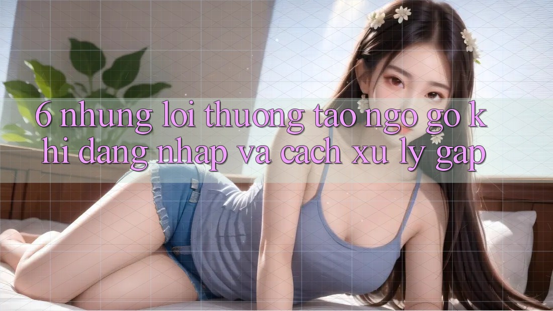 6. Những Lỗi Thường Tao ngộ gỡ Khi Đăng Nhập Và Cách Xử Lý Gấp 6. Những Lỗi Thường Tao ngộ gỡ Khi Đăng Nhập Và Cách Xử Lý Gấp