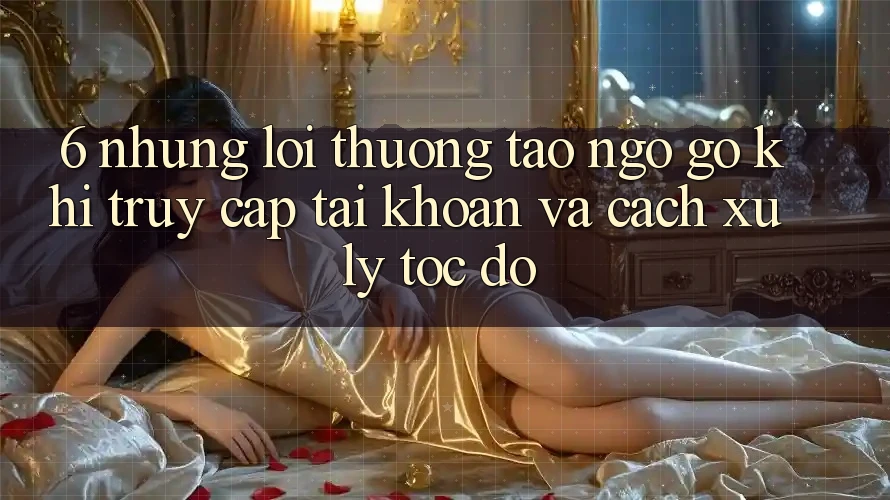 6. Những Lỗi Thường Tao ngộ gỡ Khi Truy cập tài khoản Và Cách Xử Lý Tốc độ 6. Những Lỗi Thường Tao ngộ gỡ Khi Truy cập tài khoản Và Cách Xử Lý Tốc độ