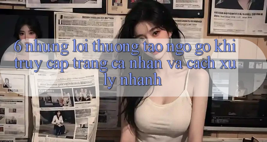 6. Những Lỗi Thường Tao ngộ gỡ Khi Truy cập trang cá nhân Và Cách Xử Lý Nhanh 6. Những Lỗi Thường Tao ngộ gỡ Khi Truy cập trang cá nhân Và Cách Xử Lý Nhanh