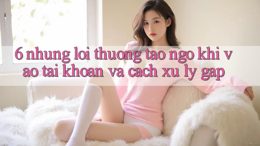 6. Những Lỗi Thường Tao ngộ Khi Vào tài khoản Và Cách Xử Lý Gấp 6. Những Lỗi Thường Tao ngộ Khi Vào tài khoản Và Cách Xử Lý Gấp