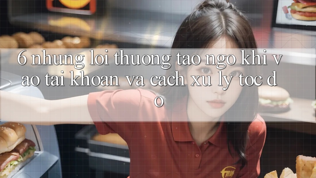6. Những Lỗi Thường Tao ngộ Khi Vào tài khoản Và Cách Xử Lý Tốc độ 6. Những Lỗi Thường Tao ngộ Khi Vào tài khoản Và Cách Xử Lý Tốc độ
