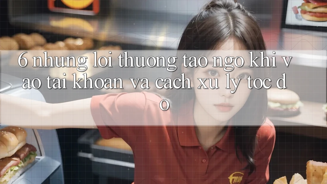 6. Những Lỗi Thường Tao ngộ Khi Vào tài khoản Và Cách Xử Lý Tốc độ 6. Những Lỗi Thường Tao ngộ Khi Vào tài khoản Và Cách Xử Lý Tốc độ