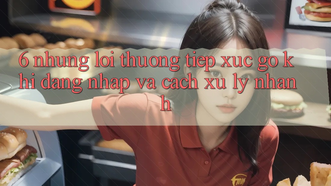 6. Những Lỗi Thường Tiếp xúc gỡ Khi Đăng Nhập Và Cách Xử Lý Nhanh 6. Những Lỗi Thường Tiếp xúc gỡ Khi Đăng Nhập Và Cách Xử Lý Nhanh