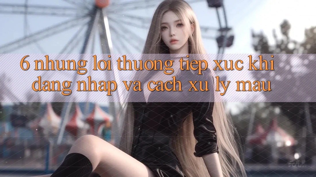6. Những Lỗi Thường Tiếp xúc Khi Đăng Nhập Và Cách Xử Lý Mau
