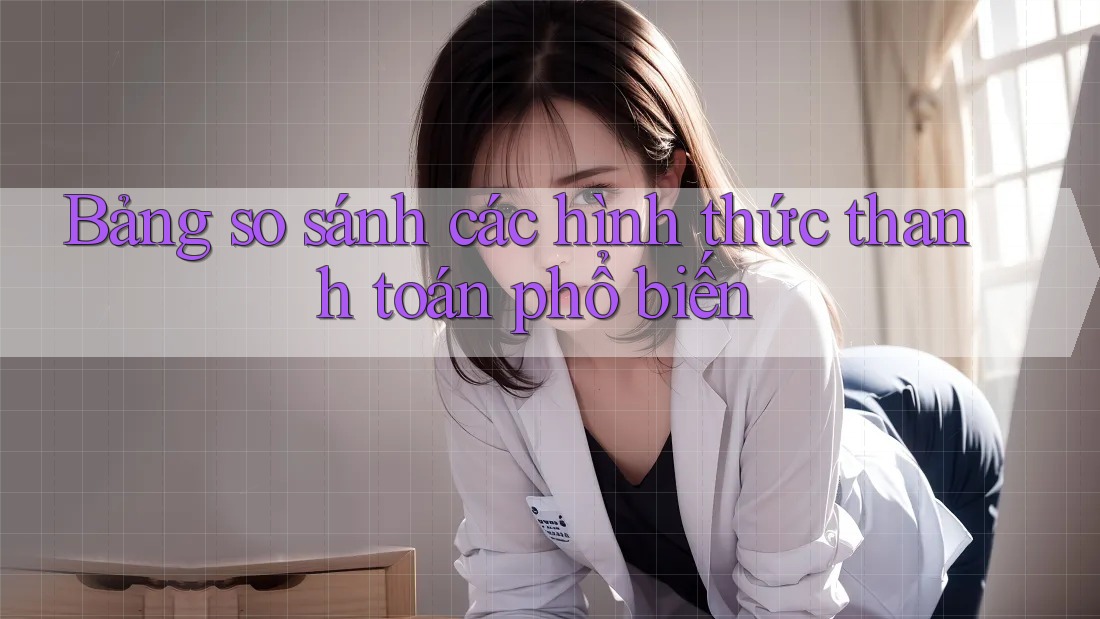 Bảng so sánh các hình thức thanh toán phổ biến Bảng so sánh các hình thức thanh toán phổ biến