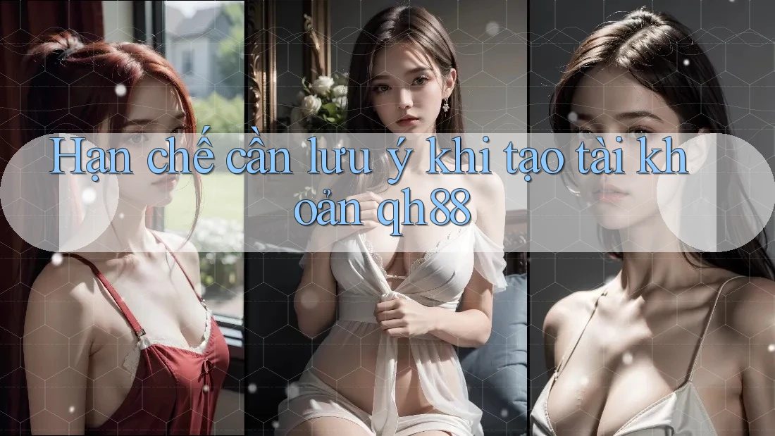 Hạn chế cần lưu ý khi tạo tài khoản qh88 Hạn chế cần lưu ý khi tạo tài khoản qh88