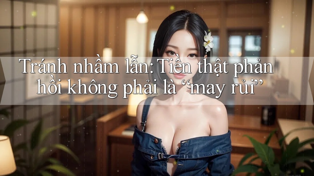 Tránh nhầm lẫn: Tiền thật phản hồi không phải là “may rủi” Tránh nhầm lẫn: Tiền thật phản hồi không phải là “may rủi”